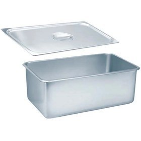 تصویر ظرف بن ماری استیل 1/3 درب دارعمق 15سانت 