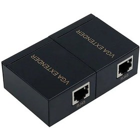 تصویر اکستندر VGA وی نت مدل V-EXVGA060 پشتیبانی تا 60 متر Vnet V-EXVGA060 VGA 60m With LAN Cable Extender