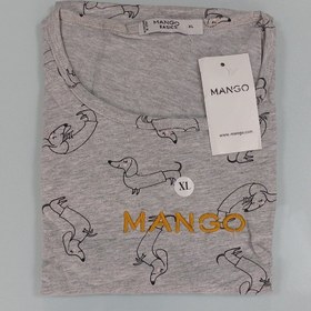 تصویر تیشرت نخی زنانه منگو طرح دار - ایکس لارج XL / ۱۵۵۰۰۰ T-shirt Mango