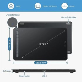 تصویر قلم نوری بلوتوثی ایکس پی پن مدل Deco MW Bluetooth Graphic Tablet XP-PEN DECO MW Bluetooth Graphic Tablet