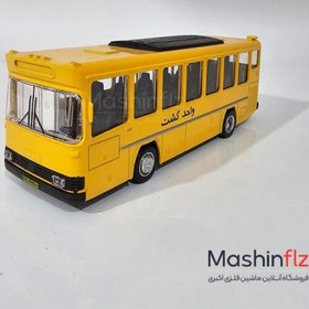 تصویر ماشین فلزی اتوبوس واحد 12 سانتی کد 16051 