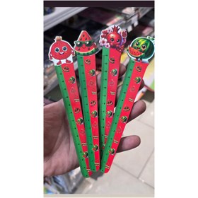 تصویر خط کش چوبی طرح شب یلدا - هندوانه با عینک 