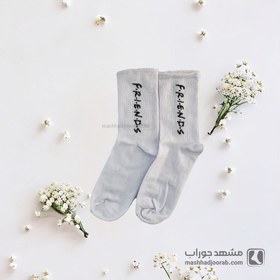 تصویر جوراب زنانه ساق بلند طرح Friends 