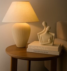 تصویر آباژور جار شیاردار - سبز / آباژور بزرگ 