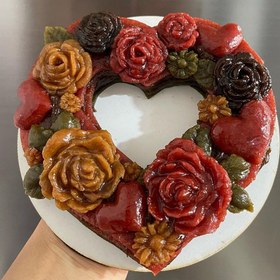 تصویر لواشک قلبی/کیک تولد/سفارش آنلاین لواشک/باکس لواشک/هدیه خاص Lavashak/torsh/cake