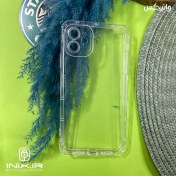 تصویر قاب گوشی Iphone 11 آیفون طرح ژله ای شفاف بی رنگ ایربگ دار کپسولی محافظ لنزدار 