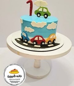 تصویر کیک با تم ماشین 