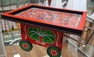 تصویر گاری چرخ طحافی شماره ۵ گاری دکوری یلدایی ۲۶×۳۳ / گاری چوبی / چرخ دستفروشی / گاری فسقلی / ماکت گاری سنتی / ماکت چرخ طحافی / / چرخ دستی 