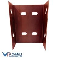 تصویر وال پست عرض 15.5 سانتی متر طول 20 سانت ضخامت 2 میلی متر بال 7 سانتی متر رنگ گالوانیزه وال پست