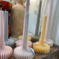 تصویر شمع جام شیار دار بلند 