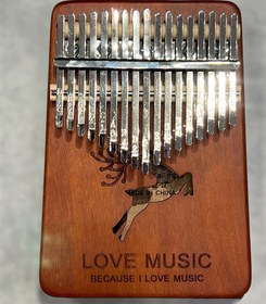 تصویر کالیمبا ۱۷طیغه طرح گوزن 