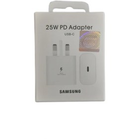 تصویر شارژر سامسونگ A55 کیفیت اورجینال - آداپتور تک / سفید Samsung Galaxy A55 Charger - EP TA800 - Original