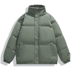 تصویر کاپشن پفی سبز زیتونی Urban Shield | کاپشن زمستانی مردانه‌زنانه مدل ارتشی کلاسیک و ضدآب Urban Shield Olive Green Puffer Jacket | Classic Waterproof Unisex Winter Coat 