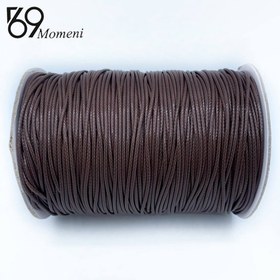 تصویر بند چرمی قهوه ای سایز ۲ توپی 