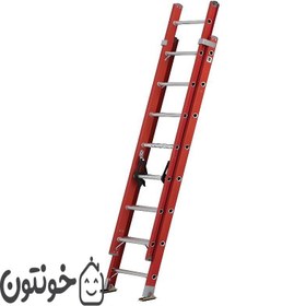 تصویر نردبان مخابراتی 5 متری کشویی آلومینیومی 