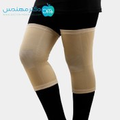 تصویر زانوبند ژاکارد سماطب سایز مدیوم کد ۵۰۲۳ Sama-teb jacquard elastic knee support size M