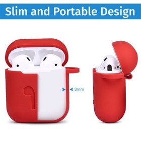 تصویر کاور کیس سیلیکونی ایرپاد Apple Airpods 2/1 silicone case cover Apple Airpods 2/1