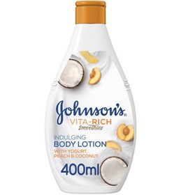 تصویر لوسیون بدن ویتا ریچ اسموتی با حجم 400 میلی‌لیتر برند johnson's Vita-Rich Smoothies Indulging Body Lotion 400ml