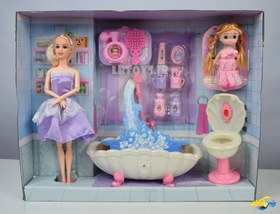 تصویر عروسک باربی وان دار با گردش آب 