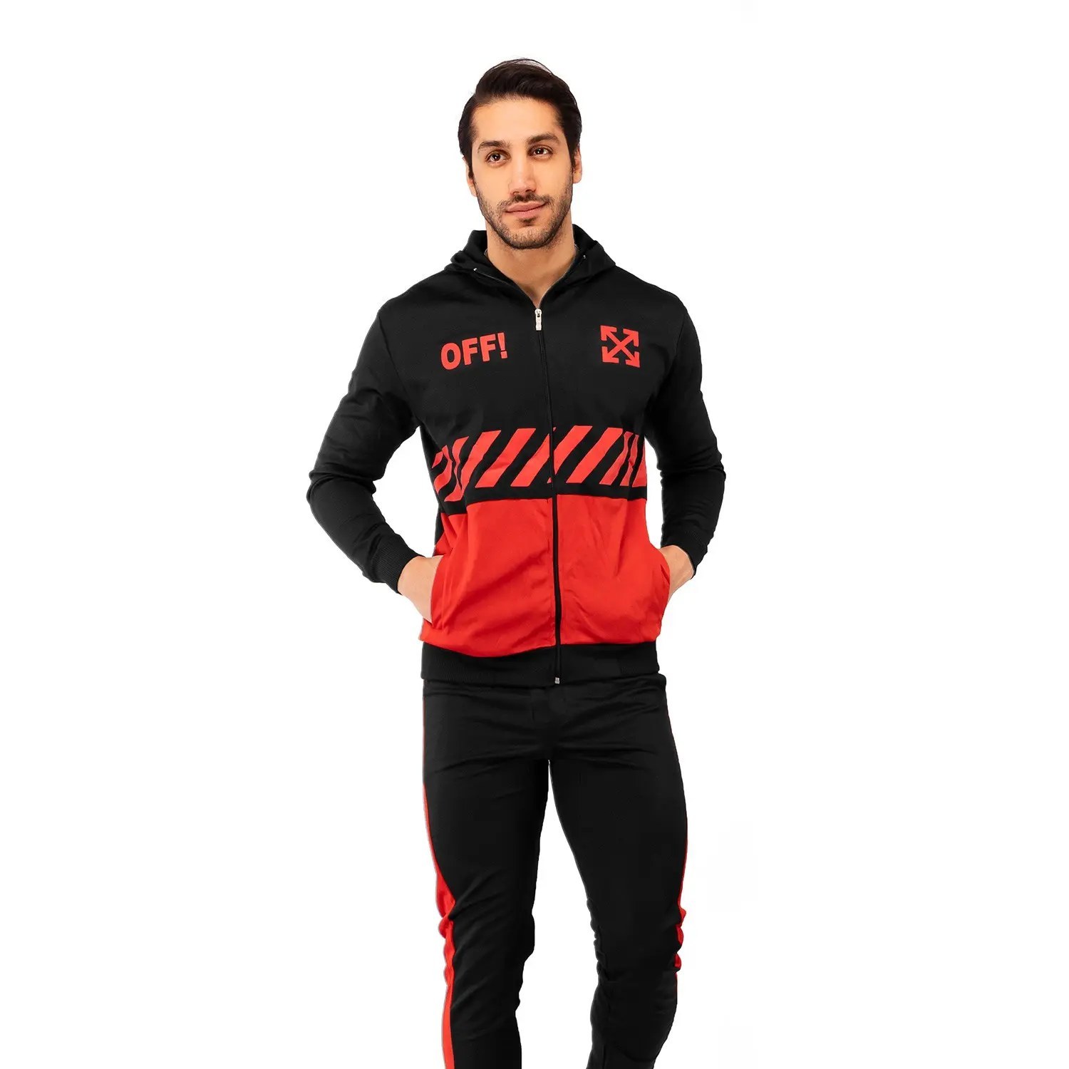 Off white clearance tracksuit red