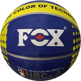 تصویر توپ بسکتبال لاستیکی فاکس Fox rubber basketball