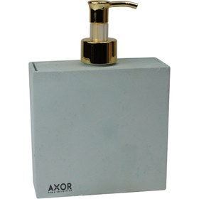 تصویر جای مایع دستشویی سنگی AXOR مدل Gina (جینا) رنگ سبز معدنی( bdss4) 