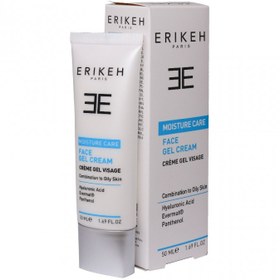 تصویر ژل کرم مرطوب کننده صورت اریکه برای پوست مختلط تا چرب - Erikeh Moisture Care Face Gel Cream 