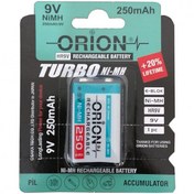 تصویر باتری کتابی شارژی 9V 250mAh اوریون ORION 