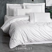 تصویر روتختی سفید کلاسیک دونفره کاوری مدل Josina 