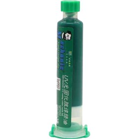 تصویر چسب و رنگ برد سرنگی uv مکانیک Mechanic UVH900-LY MECHANIC UV curing solder mask ink [Green]