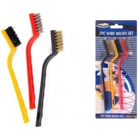 تصویر فرچه سیمی مسواکی ست 3 عددی (کوچک) Wire toothbrush set of 3 pieces (small)