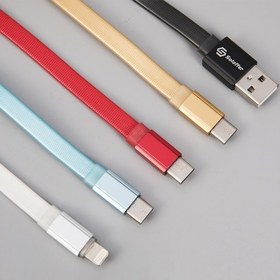 تصویر کابل تبدیل USB به لایتنینگ سولوفر مدل CC07 طول 1 متر 