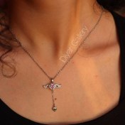 تصویر گردنبند قلب بالدار 