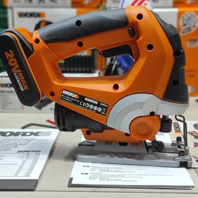 تصویر اره عمود بر شارژی ورکس 20 ولت 4 حالته Worx WX548.9 WX548.9 Worx Cordless Jigsaw 20V