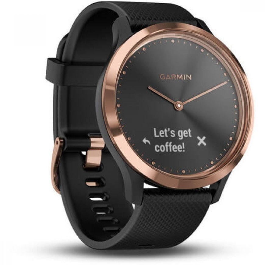 Garmin vivomove hr on sale rose gold black