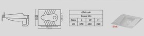 تصویر توالت زمینی چینی کسری مدل بایکال 