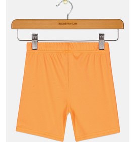 تصویر شلوارک مشبک ساده پسرانه برای کودکان، نارنجی برند first impressions Toddlers Boy Solid Mesh Shorts, Orange