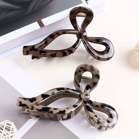 تصویر کلیپس پاپیون پلنگی سایز بزرگ ۱۳ سانتی 