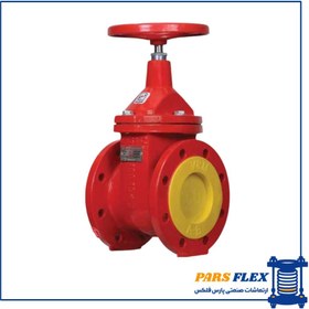 تصویر شیر کشویی زبانه فلزی pn16 داکتیل (نشکن) 12 اینچ وگ امید گلستان 