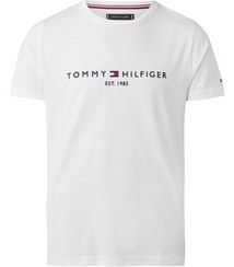 تصویر تی شرت مردانه آستین استاندارد طرح دار | تامی هیلفیگر Tommy Hilfiger MW0MW11465118Beyaz 