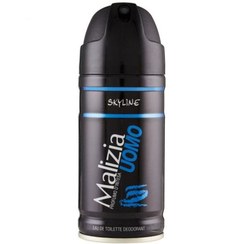 تصویر اسپری خوش بو کننده بدن مردانه اسکای لاین 150 میلی لیتر مالیزیا Malizia Skyline deodorant Spray for men