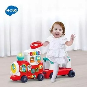 تصویر اسباب بازی واکر چندکاره موزیکال طرح قطار هولی تویز مدل Hola Toys E8990 