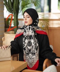 تصویر روسری ابریشم ژاکارد قواره بزرگ (۱۴۰) 