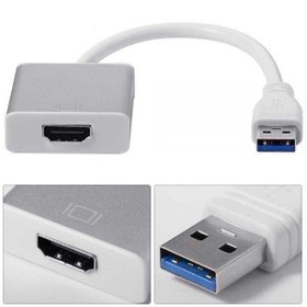 تصویر مبدل USB 3.0 به HDMI USB 3.0 To HDMI External Cable Adapter