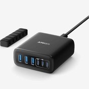 تصویر هاب شارژر رومیزی انکر مدل USB C Charger 6 Port 112W A2154 