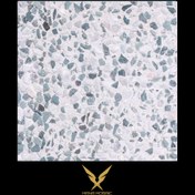 تصویر موزاییک واش بتن 40*40 سفید سبز W412 