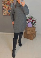 تصویر بافت یقه اسکی بلند زنانه فیری سایز ترک PD۱۲۶ 