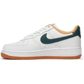 تصویر کتونی نایک ایرفورس 1 لو کرم سفید سبز Nike Air Force 1 Low Cream White Green 