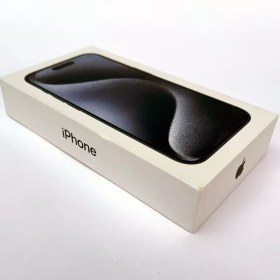 تصویر جعبه خالی گوشی آیفون 15 پرو - تیتانیوم iPhone 15 pro empty box