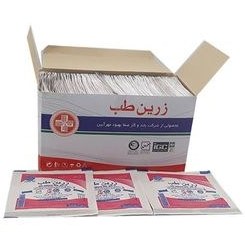 تصویر گاز استریل زرین طب مدل 010 بسته 150 عددی 